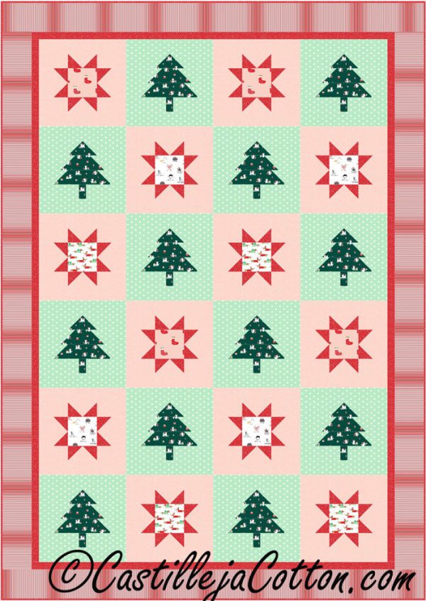 Stars and Trees Two Quilt Pattern CJC-5055w  - Wholesale Product Discount