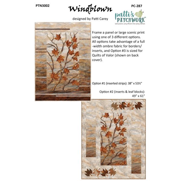 Windblown Quilt Pattern PC-287w  - Wholesale Product Online now