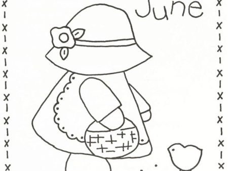 Sunbonnet Sue BOM - June Stitchery Pattern LQC-S6w  - Wholesale Product For Discount