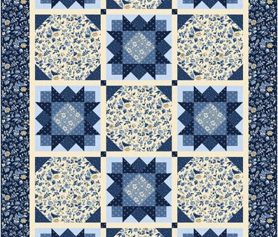 Starry Flowers Quilt Pattern CJC-53282w  - Wholesale Product For Sale