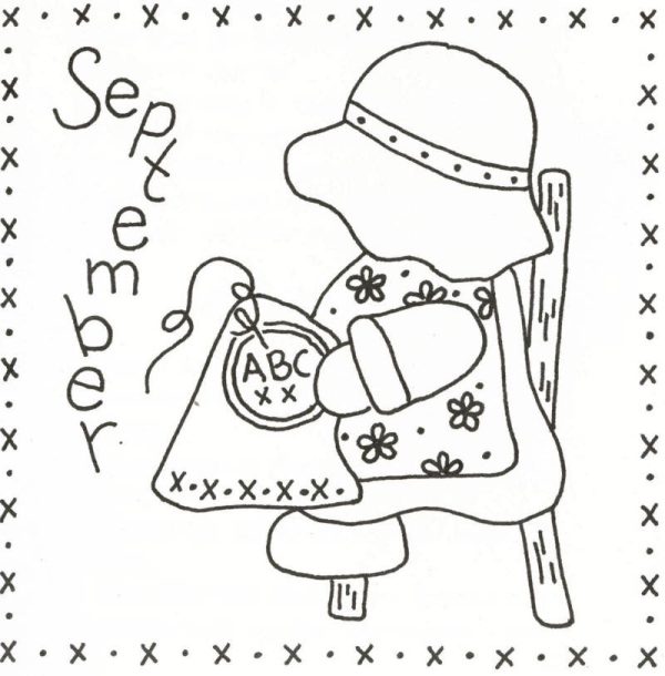 Sunbonnet Sue BOM - September Stitchery Pattern LQC-S9w  - Wholesale Product Online Sale