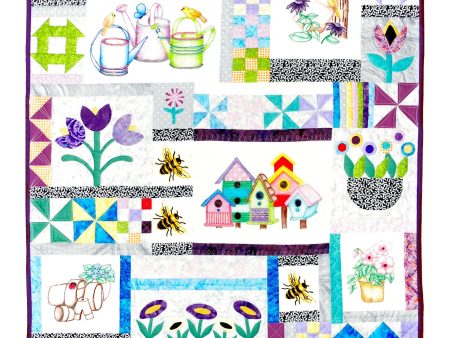 Spring Garden Wall Hanging Quilt Pattern MMD2-J170w  - Wholesale Product For Cheap