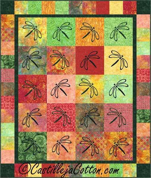 Transparent Dragonflies Quilt Pattern CJC-50971w  - Wholesale Product Online Sale