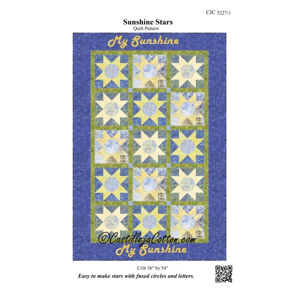 Sunshine Stars Quilt Pattern CJC-52271w  - Wholesale Product For Cheap