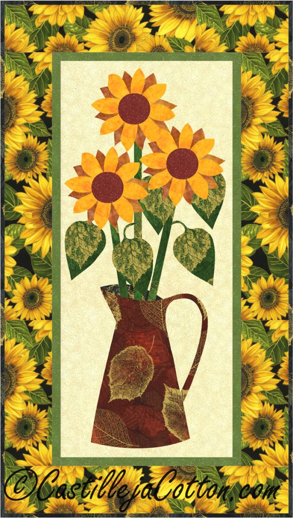 Sunflowers in a Jug Quilt Pattern CJC-4055w  - Wholesale Product For Cheap