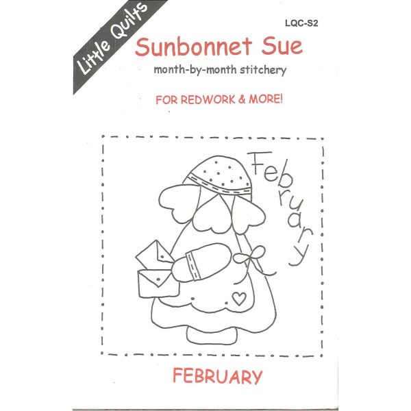 Sunbonnet Sue BOM - February Stitchery Pattern LQC-S2w  - Wholesale Product Cheap