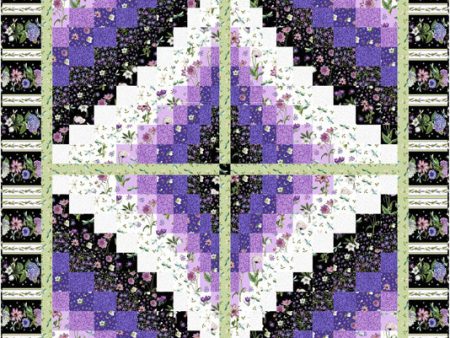 Stained Glass Flowers Queen Quilt Pattern CJC-55004w  - Wholesale Product Online now