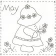 Sunbonnet Sue BOM - May Stitchery Pattern LQC-S5w  - Wholesale Product Online now