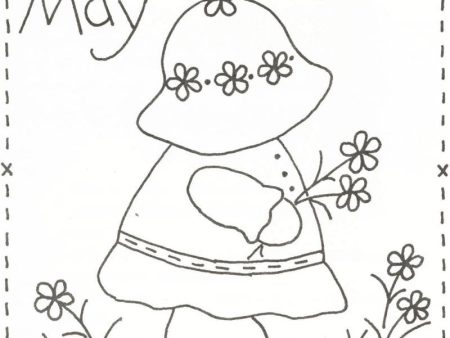 Sunbonnet Sue BOM - May Stitchery Pattern LQC-S5w  - Wholesale Product Online now