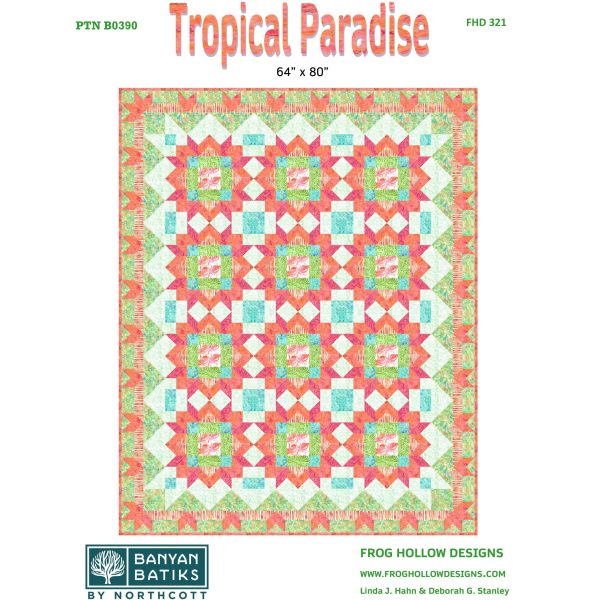 Tropical Paradise Quilt Pattern FHD-321w  - Wholesale Product Online Sale