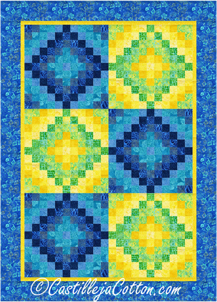 Tropical Twelve Trip Quilt Pattern CJC-52722w  - Wholesale Product Sale