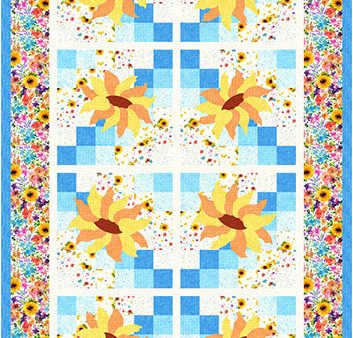 Sunlight Sunflowers Quilt Pattern CJC-57051w  - Wholesale Product For Discount