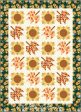 Sunflowers and Leaves Quilt Pattern CJC-58541w  - Wholesale Product For Discount