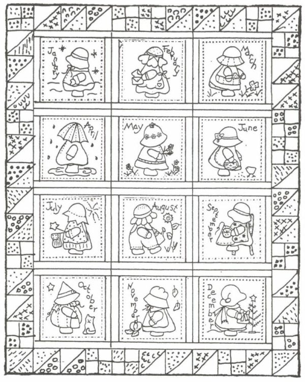 Sunbonnet Sue Stitchery BOM - Finishing Fun Pattern LQC-S13w  - Wholesale Product Online