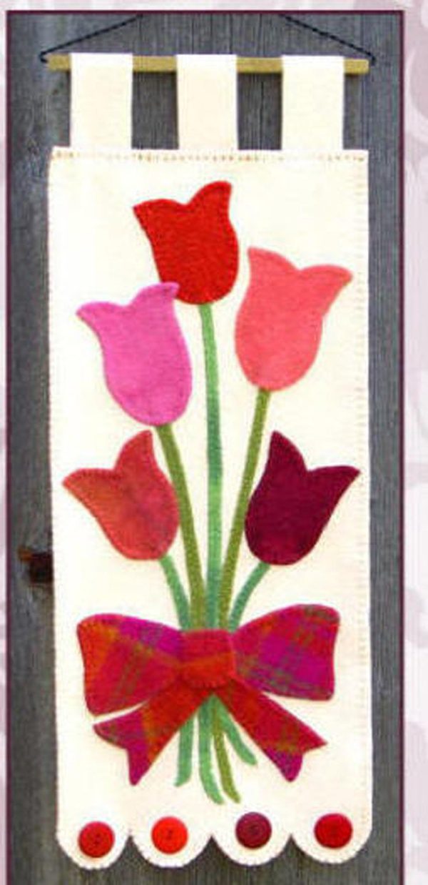 Tulip Bouquet Banner Pattern FRD-1204w  - Wholesale Product Online now