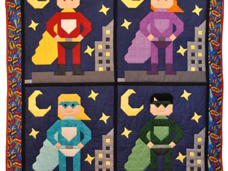 Super Hero Quilt Pattern CQ-124w  - Wholesale Product For Discount