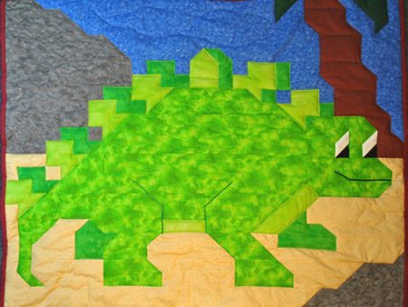 Stegosaurus Quilt Pattern CQ-007w  - Wholesale Product For Sale