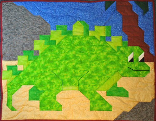 Stegosaurus Quilt Pattern CQ-007w  - Wholesale Product For Sale