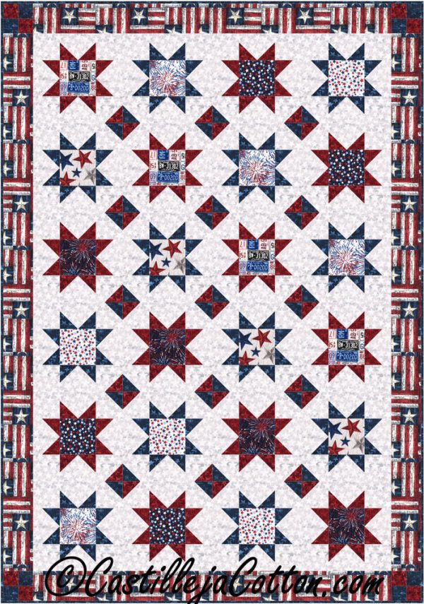 Stars with Diamonds Quilt Pattern CJC-49761w  - Wholesale Product For Cheap