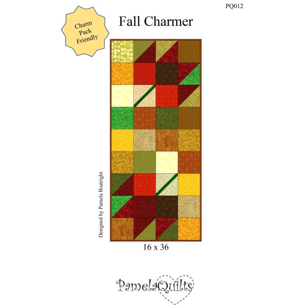 Fall Charmer Wall Hanging Quilt Pattern PQ-012w  - Wholesale Product Supply