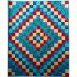 Trip Around the World Brights Quilt Pattern BS2-384w - Wholesale Product Cheap