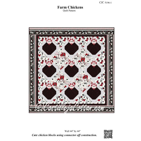 Farm Chickens Quilt Pattern CJC-51961w  - Wholesale Product Online