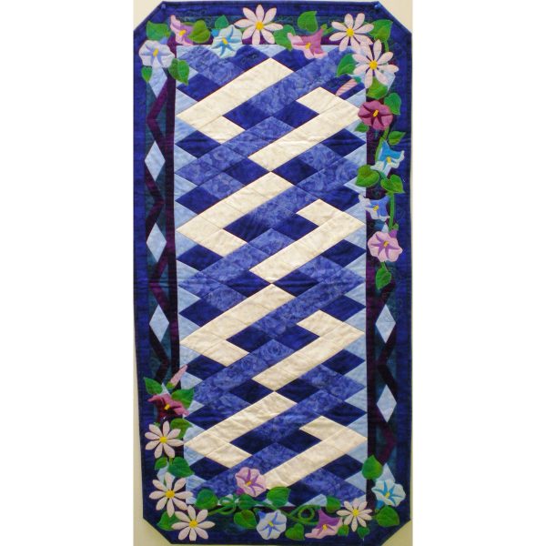 September Morning Glories & Asters Table Runner Pattern MGD-907w  - Wholesale Product on Sale