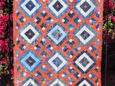 Squared Stripes Quilt Pattern 3DQ-6916w  - Wholesale Product For Cheap