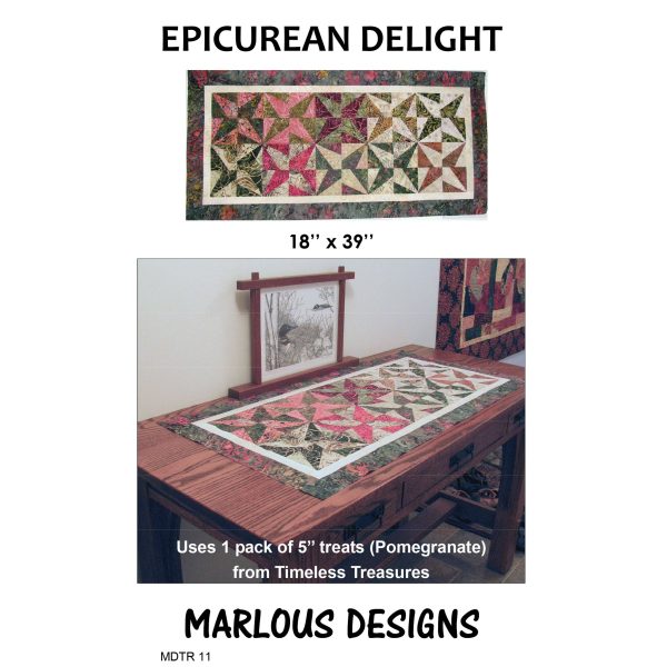 Epicurean Delight Table Runner Pattern MD-TR12w  - Wholesale Product Online Sale