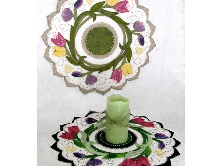 Tulip Swirl Table Topper Pattern DBM-1417w - Wholesale Product Online now