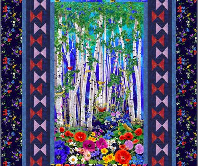 Forest, Birds and Butterflies Quilt Pattern CJC-55662w  - Wholesale Product Cheap