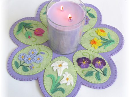 Spring is in Bloom Candle Mat Pattern CCUP-280w - Wholesale Product Cheap