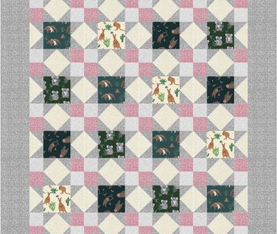 Starry Four Patch Quilt Pattern CJC-4981w  - Wholesale Product For Cheap