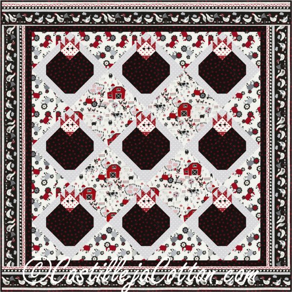 Farm Chickens Quilt Pattern CJC-51961w  - Wholesale Product Online