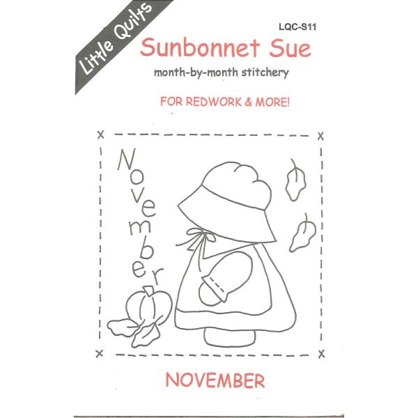 Sunbonnet Sue BOM - November Stitchery Pattern LQC-S11w  - Wholesale Product Fashion