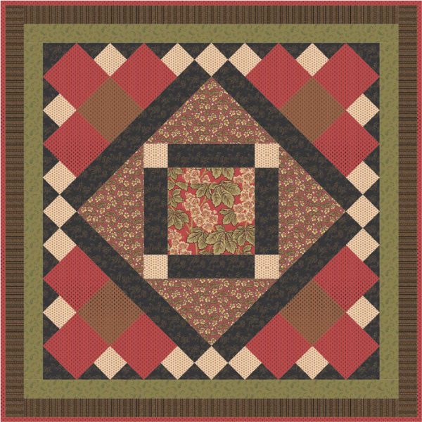 Stately Hollyhocks Quilt Pattern AV-159w  - Wholesale Product Cheap