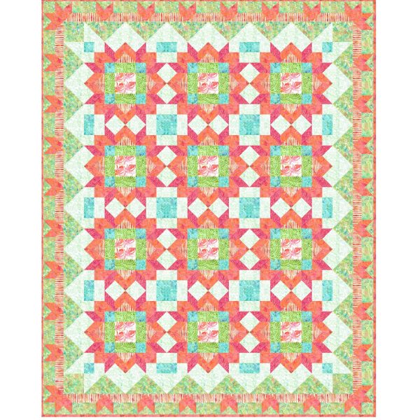 Tropical Paradise Quilt Pattern FHD-321w  - Wholesale Product Online Sale