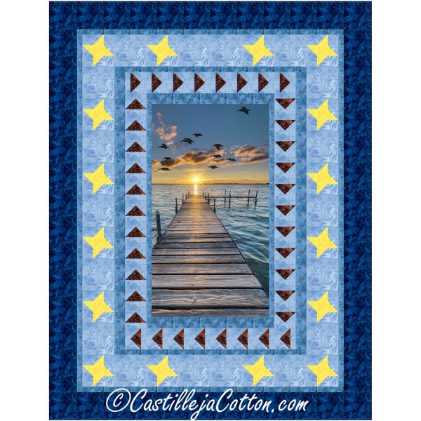 Sunset Pier Quilt Pattern CJC-59681w  - Wholesale Product Supply