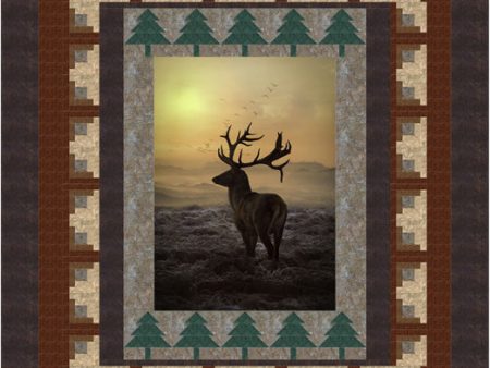 Sunset Elk Queen Quilt Pattern CJC-56573w  - Wholesale Product For Sale