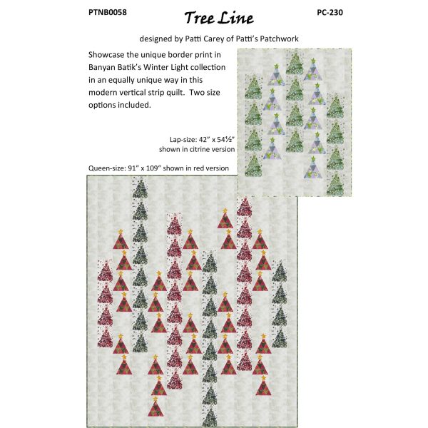 Tree Line Quilt Pattern PC-230w  - Wholesale Product Discount