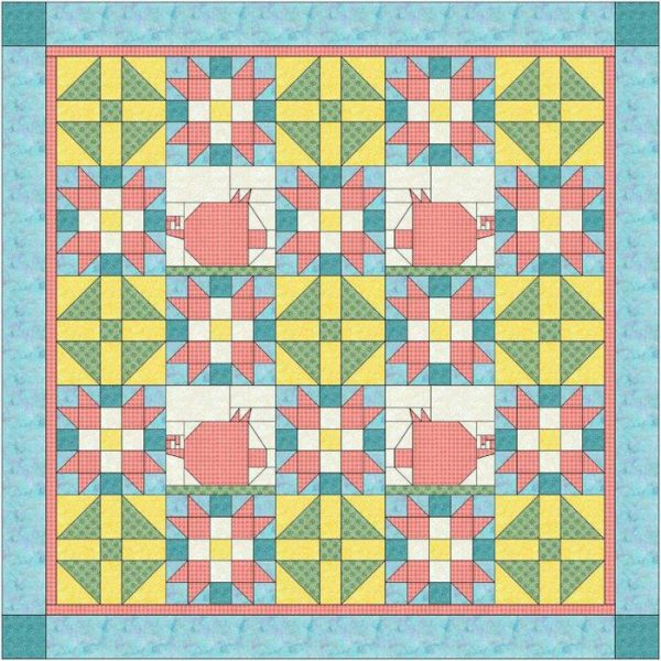 When Pigs Fly Quilt Pattern BL2-119w  - Wholesale Product Online Sale