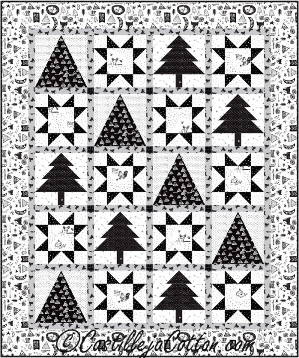 Starry Teepees Quilt Pattern CJC-5010w  - Wholesale Product For Sale