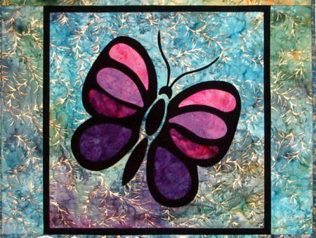 Stained Glass Butterfly Quilt Pattern CJC-4275w  - Wholesale Product Discount