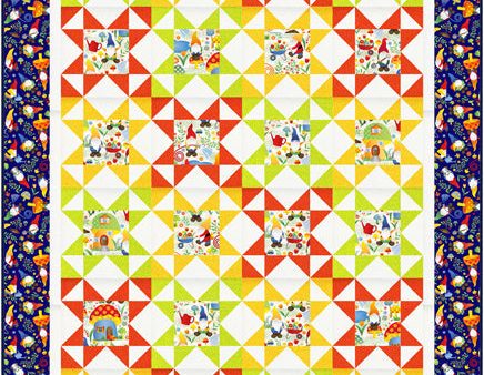 Starry Gnomes Quilt Pattern CJC-55161w  - Wholesale Product For Cheap