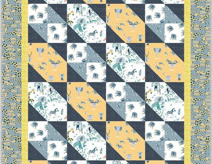 Triple Four Patch Stars Quilt Pattern CJC-51891w  - Wholesale Product Sale