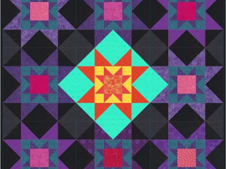 Star Burst Quilt Pattern FHD-112w  - Wholesale Product Online Sale