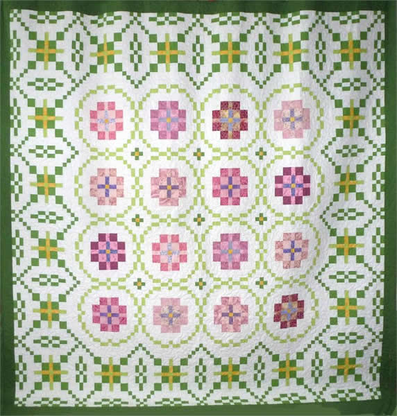 English Rose Garden Quilt Pattern HQ-205w  - Wholesale Product For Cheap