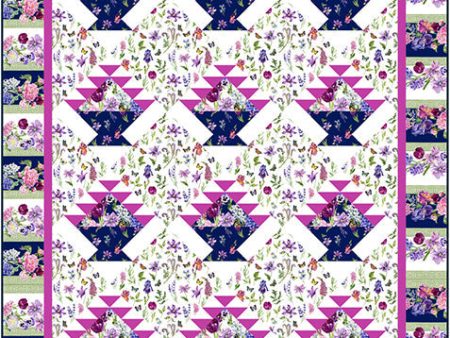 Triangle Baskets Lap Quilt Pattern CJC-58651w  - Wholesale Product Online