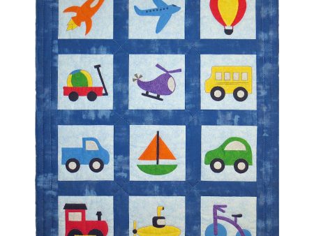 Toys That Travel Transportation Quilt Pattern SCN-2074w  - Wholesale Product Online now