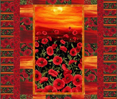 Sunset Poppies Quilt Pattern CJC-51141w  - Wholesale Product Sale